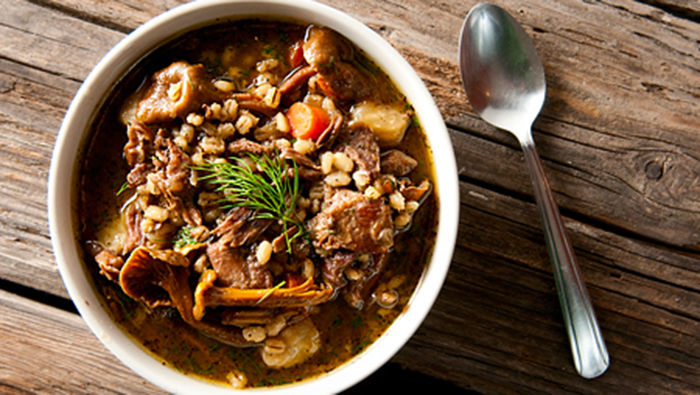 NRA Blog | Friday Feast: Goose stew with barley and mushrooms