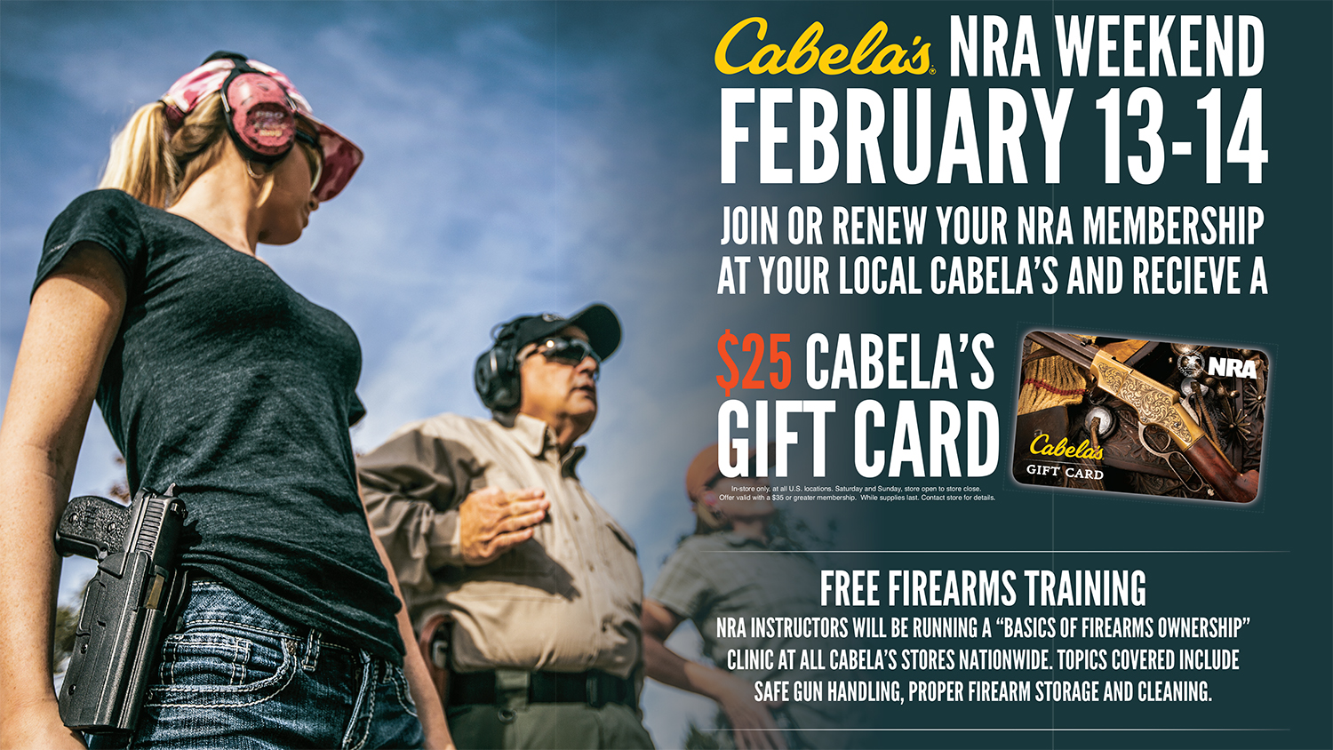 NRA Blog Cabela's Hosts NRA Weekend February 1314